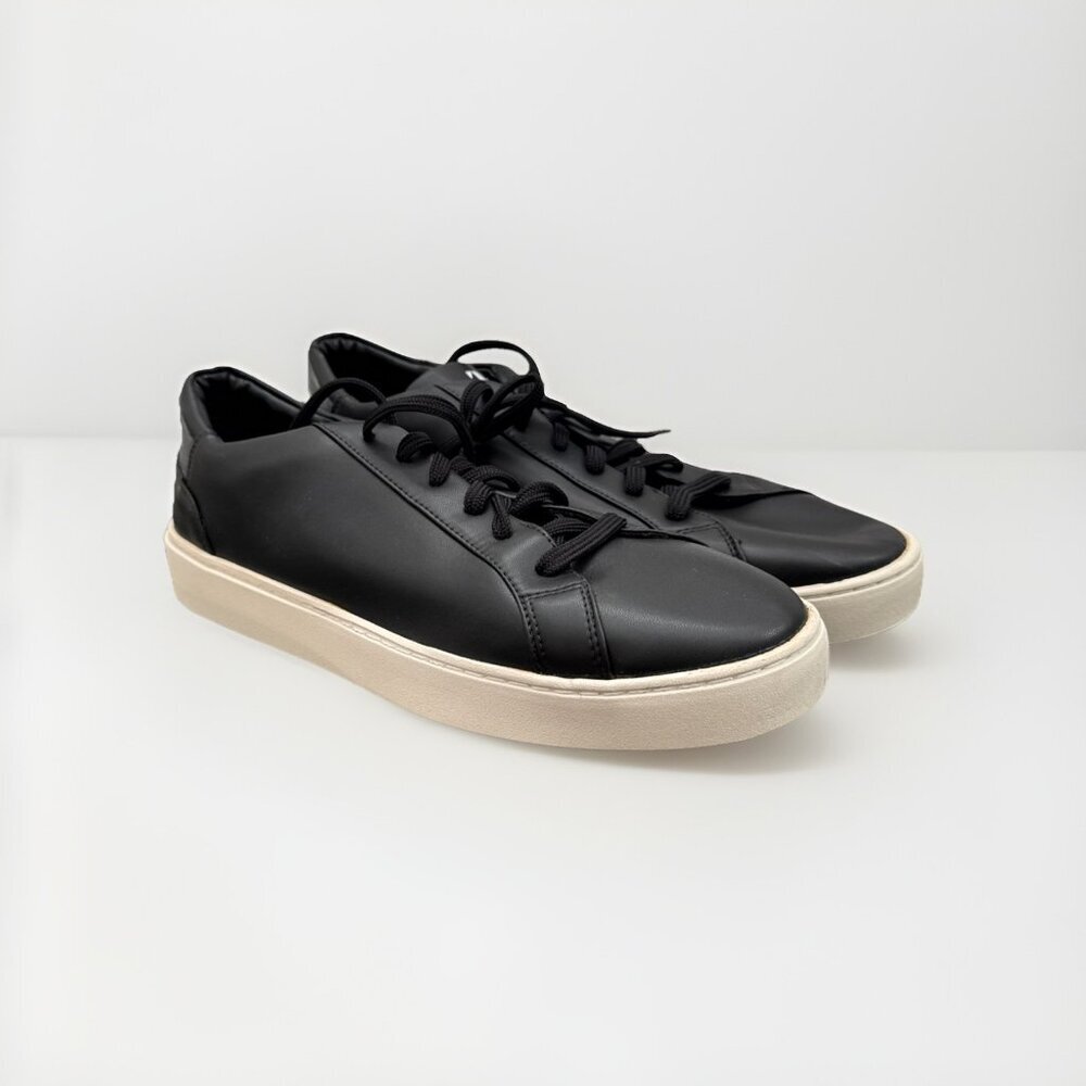 Thousand Fell Men’s 12 Low Top Lace Up Sneakers Black/White